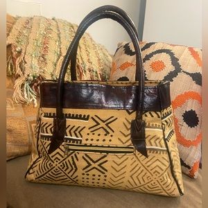 AFRICAN MUD CLOTH LARGE TOTE